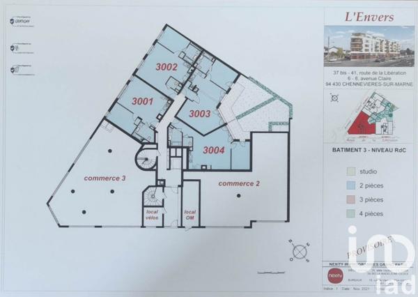 Appartement à vendre 2 pièces 51 m² Chennevières-sur-Marne