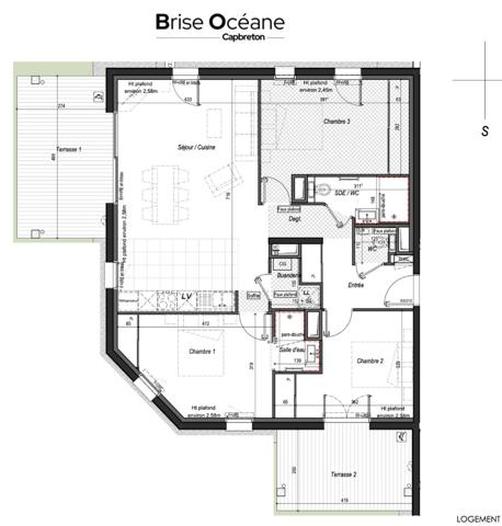 Appartement Capbreton 4pièce(s) 86m2