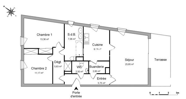 Location Appartement 3 pièces 81.71 m² - Draveil 91210