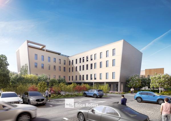Bureaux et laboratoires à louer à Saint Fons immeuble neuf avec espaces verts