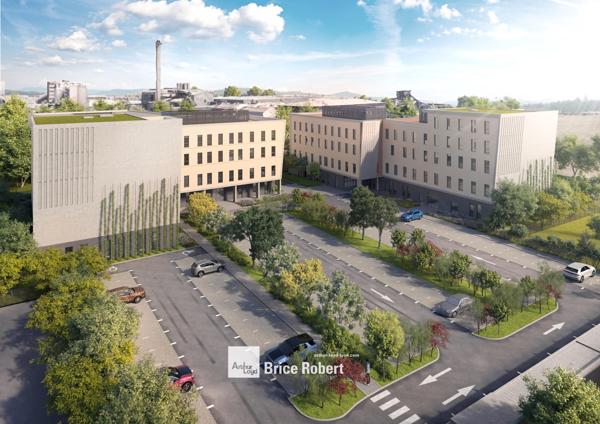 Bureaux et laboratoires à louer à Saint Fons immeuble neuf avec espaces verts