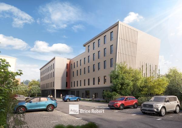 Bureaux et laboratoires à louer à Saint Fons immeuble neuf avec espaces verts