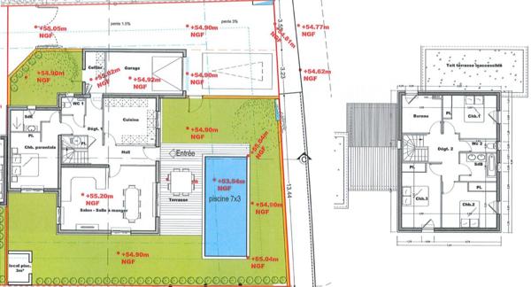 Terrain constructible à Clapiers 392 m2