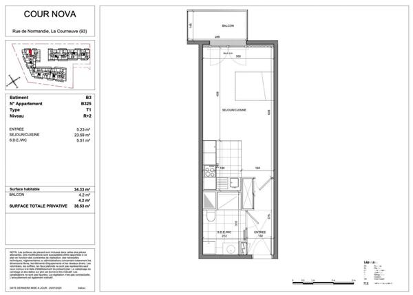 Appartement à vendre 1 pièce 34 m² La Courneuve