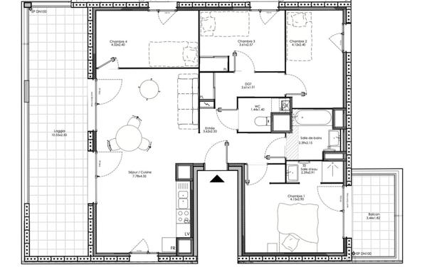 Appartement à vendre    2 pièces •  Neuville-sur-Saône