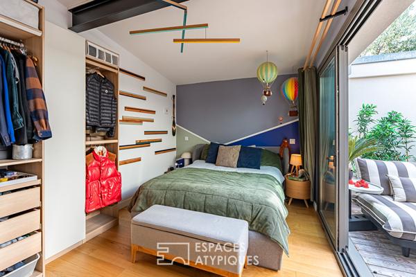 Loft dans une ancienne chaudronnerie avec terrasse et patios