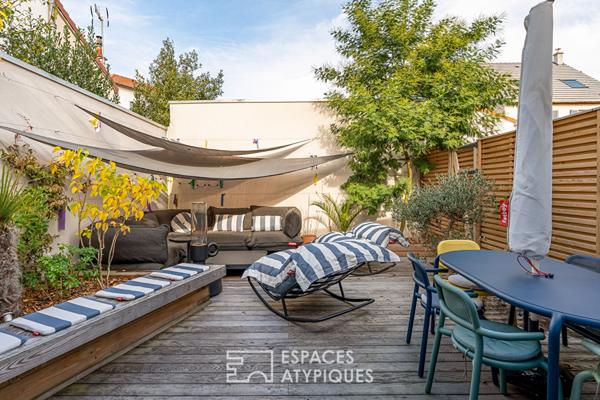 Loft dans une ancienne chaudronnerie avec terrasse et patios