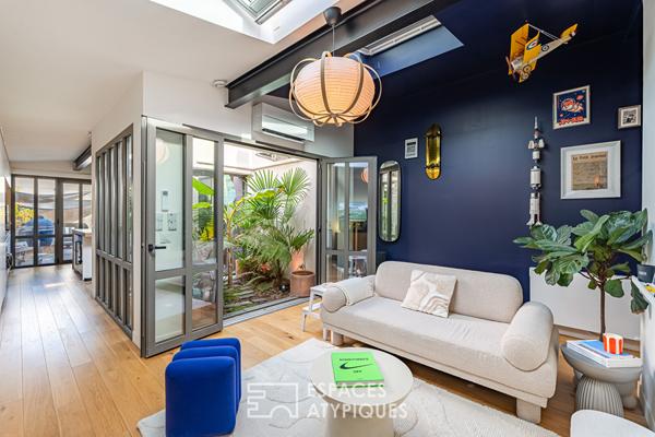 Loft dans une ancienne chaudronnerie avec terrasse et patios