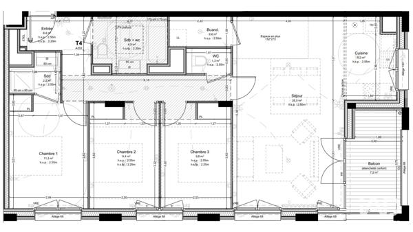 Appartement à vendre 4 pièces 84 m² Ambilly
