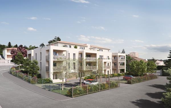 Beau T3 avec terrasse dans résidence neuve de standing