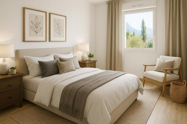 Appartement T4 de 82 m² en rez de jardin à VOREPPE (38)