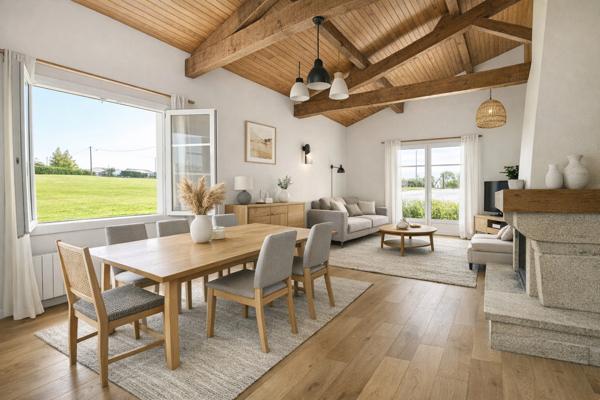 Maison mitoyenne T4 - 105 m² - Terrain 2400 m²