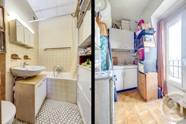 Appartement F1 à vendre  1 pièce - 23,50 m2 PARIS - 75017