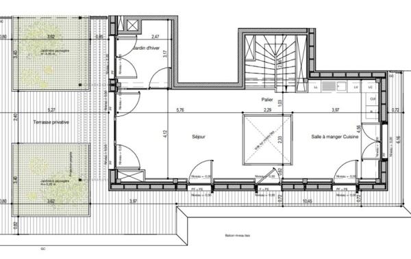 Vente Appartement P5 5P duplex 122m2 - 70m2 Terrasse- PK neuf Saint-ouen   