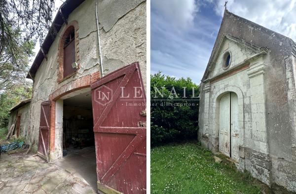 Élégant château et son parc arboré avec dépendances, proche de Nantes, en bordure de Loire