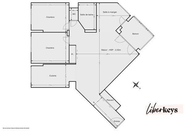 Caluire-et-Cuire, Saint-Clair : T3 lumineux 80m², pièce de vie 40m², loggia, parking et cave
