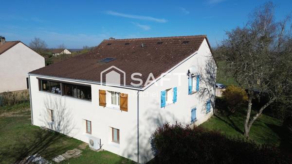 Maison de 176 m² sur sous-sol avec 1346 m² de terrain.