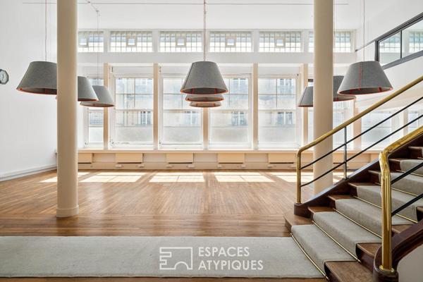 Loft de bureaux signature dans un ancien atelier d’architecte entre Jasmin et Ranelagh