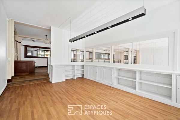 Loft de bureaux signature dans un ancien atelier d’architecte entre Jasmin et Ranelagh