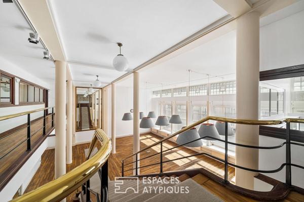 Loft de bureaux signature dans un ancien atelier d’architecte entre Jasmin et Ranelagh