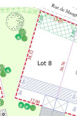 Terrain 638 m2