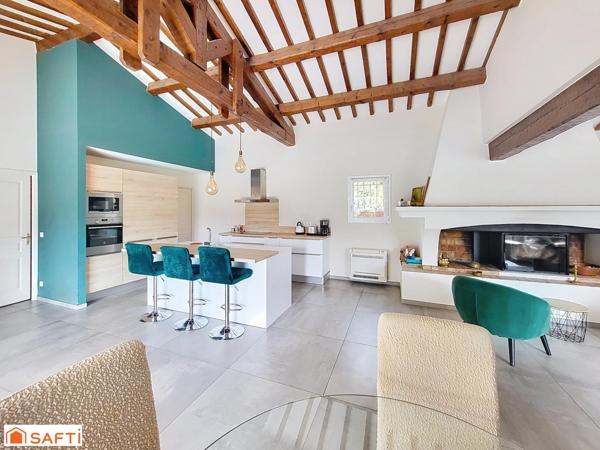 Maison T3 et T2 attenant avec piscine sur terrain constructible