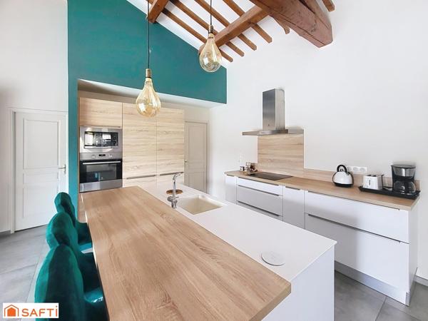 Maison T3 et T2 attenant avec piscine sur terrain constructible