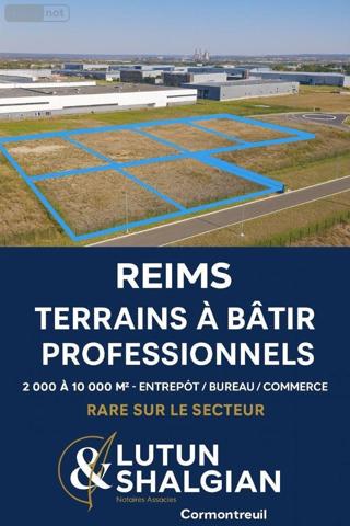 Terrain à usage professionnel à vendre à Reims dans la Marne (51100), ref : 51083//980