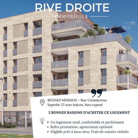 RENNES / ST JACQUES / Bd Jean Mermoz - Appartement T2