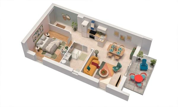 Le Conquet Appartement de type 2 avec terrasse. , Le conquet