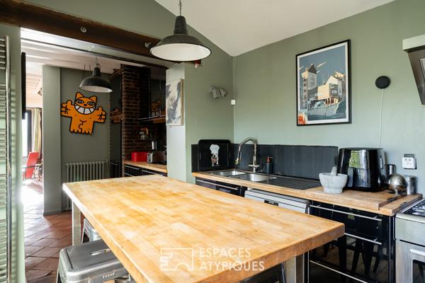 Maison familiale avec jardin arboré