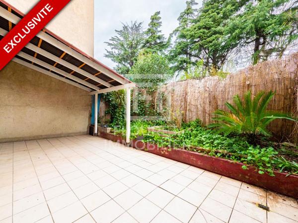 Appartement 2 chambres en rez-de-jardin sécurisé  avec grande terrasse