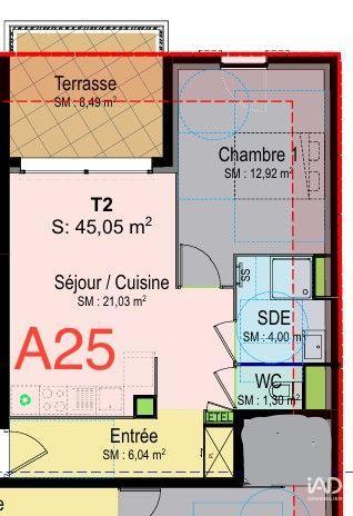 Appartement à vendre 2 pièces 45 m² Cogolin