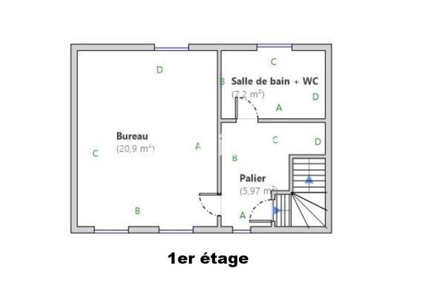 Maison 3 pièces - 79 m² Exclusivité efficity