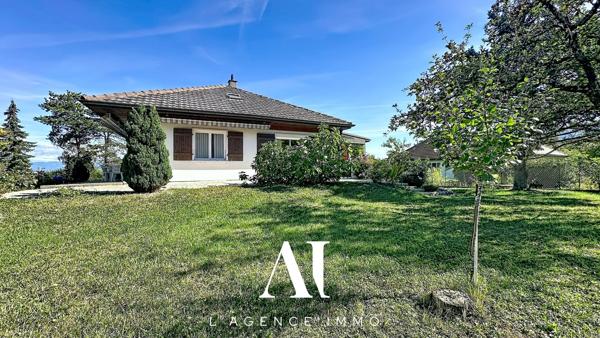 Maison traditionnelle T6 - 178 m²/361 m² - 5 Chambres - Terrasses - Vue Bassin Jurassien et Salève - Terrain 1252 m² - NEYDENS 74160