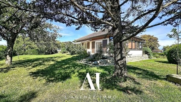 Maison traditionnelle T6 - 178 m²/361 m² - 5 Chambres - Terrasses - Vue Bassin Jurassien et Salève - Terrain 1252 m² - NEYDENS 74160