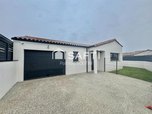 PLAIN PIED 4 CHAMBRES DONT UNE SUITE PARENTALE, GARAGE ET JARDIN A VOUILLE