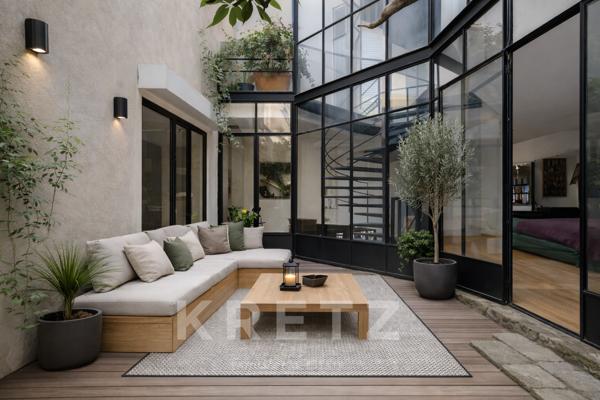 Paris Vᵉ – Jardin des Plantes – Duplex d’exception avec terrasses, esprit maison au calme absolu