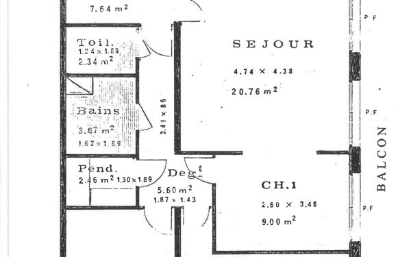 Appartement à vendre    3 pièces • 84,31 m2 Paris 12