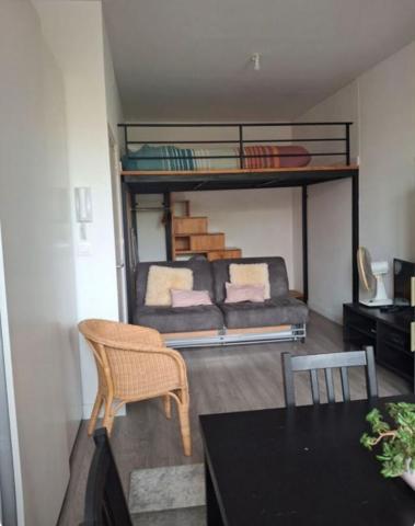 Studio 25m² + Mezzanine + Balcon, Gare Lille Flandre