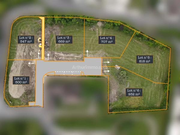 Vente                                                      Terrain
                        
                                         669 m2                     à Les Avenières Veyrins-Thuellin