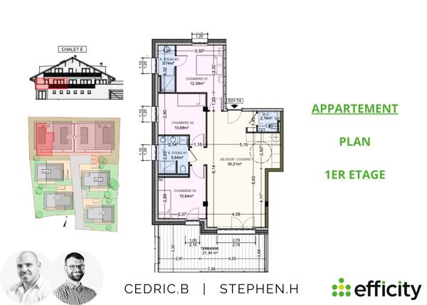 Appartement
         4 pièces
        - 81 m² 462 000 € *