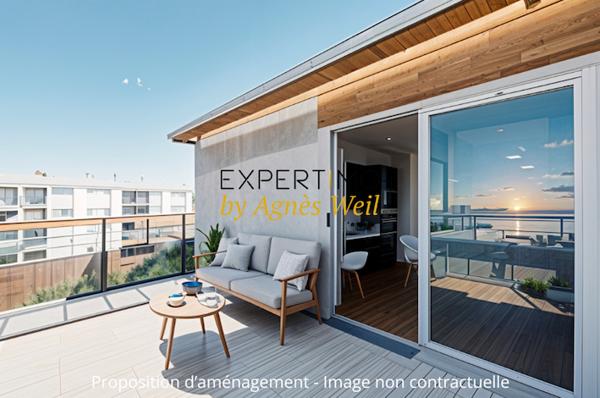 Clamart (92140) CLAMART - LE PETIT CLAMART - PLAINE - 3 PIECES AU DERNIER ETAGE AVEC TERRASSE