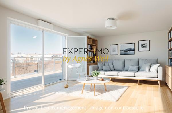 Clamart (92140) CLAMART - LE PETIT CLAMART - PLAINE - 3 PIECES AU DERNIER ETAGE AVEC TERRASSE