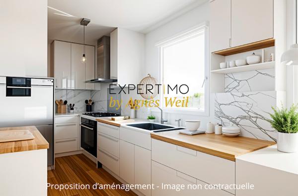 Clamart (92140) CLAMART - LE PETIT CLAMART - PLAINE - 3 PIECES AU DERNIER ETAGE AVEC TERRASSE