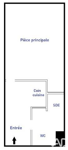 Appartement à vendre 1 pièce 19 m² Pierrefitte-sur-Seine