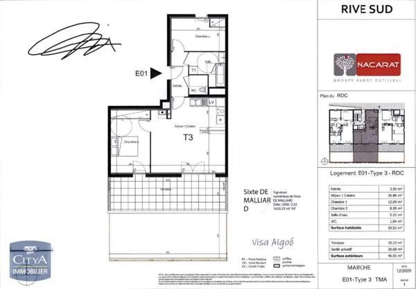 Appartement à louer 3 pièces 59.53m² Port-de-Bouc (13110)