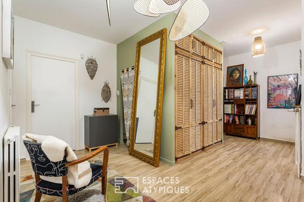 Appartement type maison avec terrasses et jardin