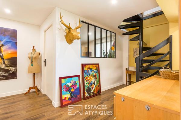 Appartement type maison avec terrasses et jardin