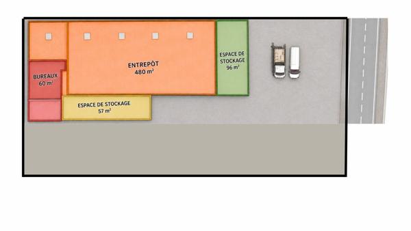Local d’activité à vendre 693 m² Wiwersheim